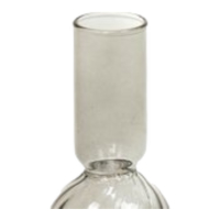 Kandelaar Bubbel Smokey Glas 16cm Housevitamin