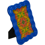 Fotolijst blauw golvend 10x15cm