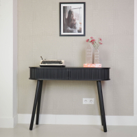 Side Table Zwart 100x33x76cm Housevitamin