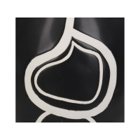 Vaas / Kan Abstract zwart-wit 20cm Kersten