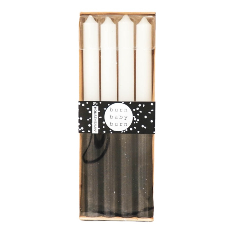 Kaarsen wit zwart Housevitamin