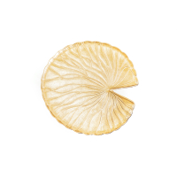 Gouden Bijzettafel Lelieblad Aluminium