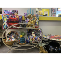 Vaas Petrol Groen Rond 12x17cm Kersten