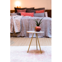 Bijzettafel Moyuta Marmer Grijs 42,5cm Light&Living