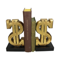 Boekensteunen Dollar Antiek Goud 20,5cm Kersten