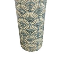 Vaas Potenza Keramiek 59cm Grijs/Blauw Light&Living