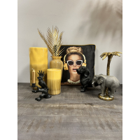 Vaas Aardewerk Oker Geel 20cm Kersten