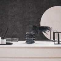 Vaas Glas Zwart Bobbel 12,5x25cm Housevitamin