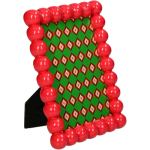 Fotolijst Kralen roze 10x15cm