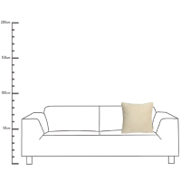 Kussen Teddy Creme 45x45cm Kersten