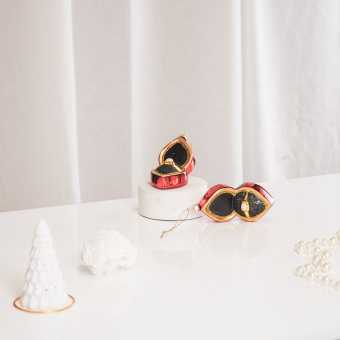 Kerstornament Marry Me ring