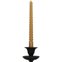 Kaarsen twisted oker geel Kersten