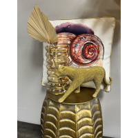 Kussen Schelp met kraaltjes 45x45cm Kersten