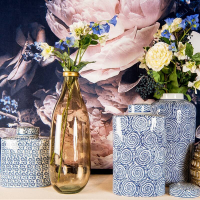 Pot met Deksel Delftsblauw Porselein 16,5cm Kersten