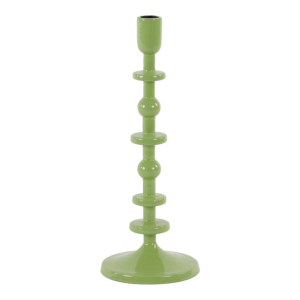 Kandelaar Yaira Glans Groen Metaal 31cm Light&Living