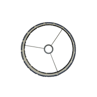 Lampenkap Luna Velvet Blauw 20x15cmLight&Living