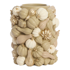Vaas Pumpkin Zand Goud 33cm