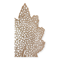 Ornament Blad /Leaf Goud Metaal 41cm Light&Living