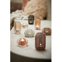 Theelicht Finley Groen Glas 6x10cm Ligth&Living