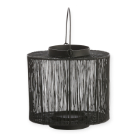 Lantaarn Banjo Metaal Zwart 24cm Light&Living