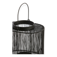 Lantaarn Banjo Metaal Zwart 24cm Light&Living