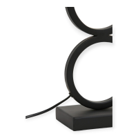 Tafellamp Stelious Matzwart 51cm Light&Living