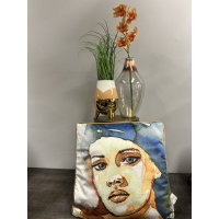 Plantenpot op pootjes Perzik/Wit/Goud 23cm Kersten