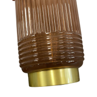 Tafellamp Led Lipa Bruin Glas 27cm 