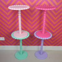 Side Table Rond Neon Roze 55cm