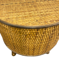 Bijzettafel Canya Rond Hout Donker 39cm