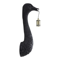 Wandlamp Struisvogel Zwart 58cm Light&Living