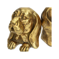 Boekensteunen Gouden Hondenkoppen Set Kersten