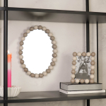 Spiegel Ovaal Zand Taupe 29cm