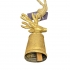 Kerstbel Rendier Goudkleurig Mars&More