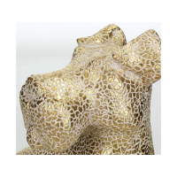 Ornament / Beeld Hond 27cm Goud Kersten