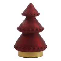 Kerstboom LED Rood metallic mat 18,5cm