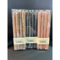 Kaarsen twisted oker geel Kersten