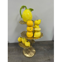 Vaas met 3Citroenen Lemonvaas 19,5cm Kersten