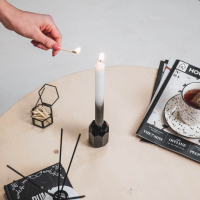 Kaarsen wit zwart Housevitamin