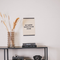 Poster "Be Naked when i come home" A4