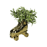 Plantenpot Rollerskate Goudkleurig 22x20cm Kersten