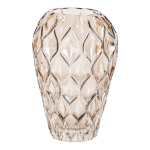 Vaas smokey grijs glas 27cm