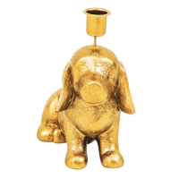 Kandelaar Gouden Hond 18cm Housevitamin