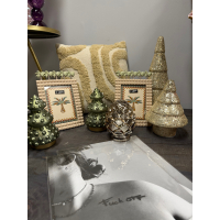 Kerstboom LED Groen metallic mat 18,5cm