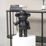 Ornament 'The Legend' Monkey Hang Loose zwart XL