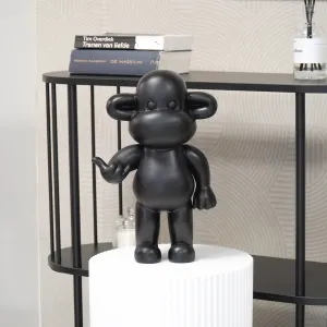 Ornament 'The Legend' Monkey Hang Loose zwart XL