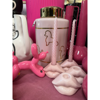 Pot met Poedels Roze goud 30cm Kersten