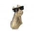 Ornament / Beeld Hond 27cm Goud Kersten