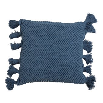 Kussen met Klosjes Blauw Bardala 45x45cm Light&Living