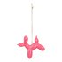 Kerstornament Ballonhond Neonroze 